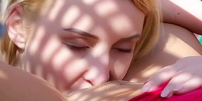 Cute Blonde And Sexy Brunette Fuck Unaware They Are Being Watched With Vicky Love And Amaris