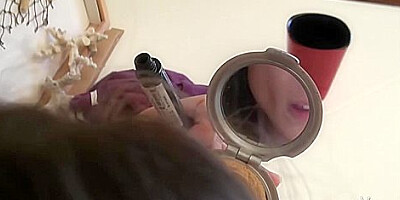 Abbey Invites Groovey Pictures Into Her Naked Morning Routine