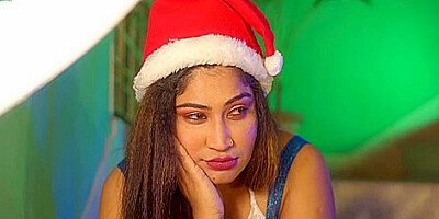Indian Desi Hot Wife Xmas Sex With Santa Claus! Hot Xmas Sex