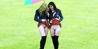 Schoolgirl gets ripped by 2 cocks in her pussy