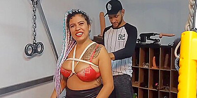 Making Off Of The Yummy Shibari For You It Is Fun