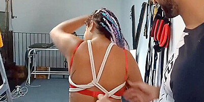 Making Off Of The Yummy Shibari For You It Is Fun