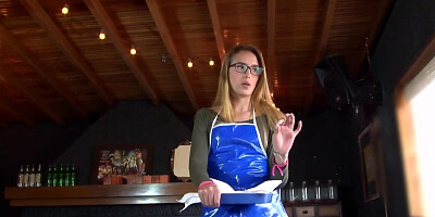 Nerdy girl Lucia Vergara is fucking like a dirty slut