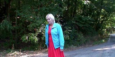 Younger dude picks up an older woman and bangs her hard