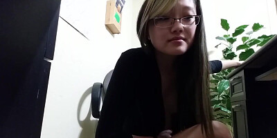 Young Secretary Enjoyed By The Boss