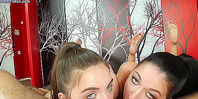 3 Way! Oil Massage Body Worship Pov Bgg With Megan Marx And Alex Coal