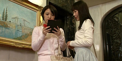 Sensitive school girl student who loses his bet and loses to a lesbian shortcut