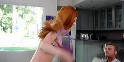 Fiery Redhead Fucks Friends Husband After Masturbating Herself / 1.11.2021 With Scarlett Mae And Ryan Mclane