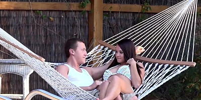 Nice titted babe gets fucked in the ass