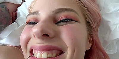 Skylar Valentine - Pink Haired Emo teens 18+ First Time