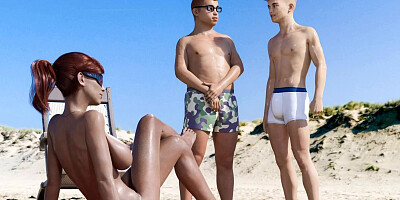 Time Stamps - (Heather Beach Group Sex) - Scene