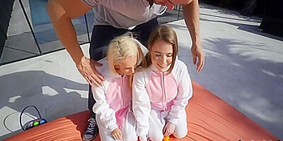 Two Bunnies, One Cock - Sadie Hartz And Alice Merches