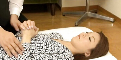 Glorious Rika's foot licking dirt