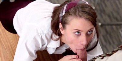 Fucking at detention is the best gift for the teen