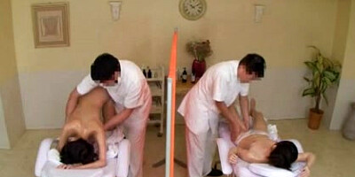 Oil Massage Daughter and Mom-three