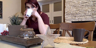 Pregnant chick agrees to blow a collector for debts