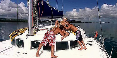 Boroka Bolls Gets Double Fucked On The Ship With Boroka Borres