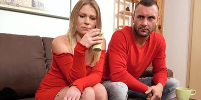 Preggo wifey getting fucked in front of his very eyes