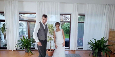 Wedding banging with a submissive bride who loves cock