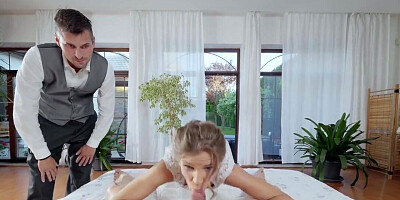 Wedding banging with a submissive bride who loves cock