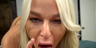 Blonde stepmom is going to get fucked to the limit too