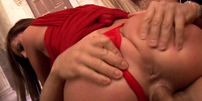 A blond milf wants a hard ass fuck so she and her friends arrange a group sex party