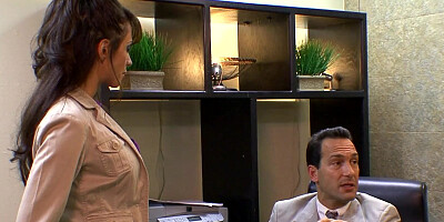Inviting dancers into the office turns into group sex with two creampies for the milfs