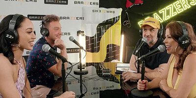 BRAZZERS - Pornstar Podcast Turns To A Rough Anal Orgy For Goddesses Alexis Fawx And Alexis Tae