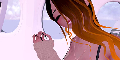 VR Lewd ASMR Roleplay -? Fucking Your Mommy Girlfriend In Secret On An Airplane