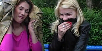 Jasmine Rouge and Tommi Steel with a black cock in their holes