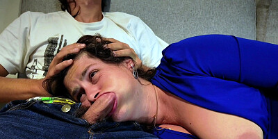 StepSon Destroyed Hard StepMom's Mouth