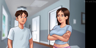 Summertime Saga - Jenny - Complete movie (Busty horny stepsister)