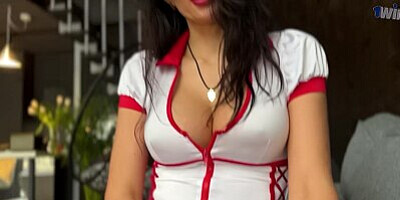 Call nurse gets cum on face