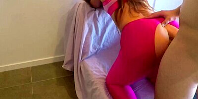 Ex Girlfriend Ruins Her Leggings by Getting Fucked While Working Out