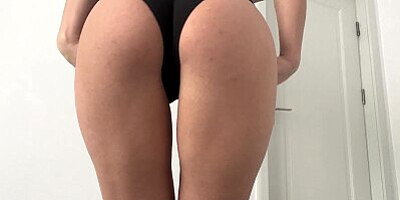FIT Step-mom loves to be fucked doggy style I cumshot on pants