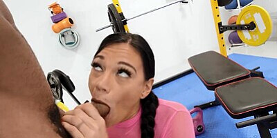 BRAZZERS - Gorgeous Brunette Mona Azar Deepthroats Mazee's Big Hard Cock And Begs Him For More
