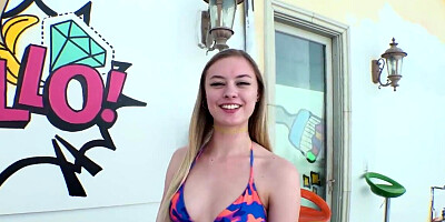 Amber Moore is oiled up and ready for a bit of fun