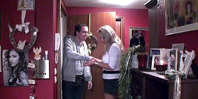 Awesome German matures enjoy cunnilingus from nerdy guy