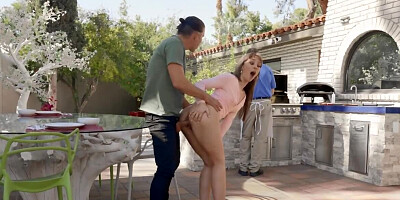 Dirty cougar is ass-fucked by a neighbor behind husband's back