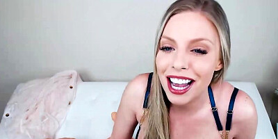 Big-tittied webcam rides fake cock and masturbates using vibrator