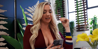 Slutty blonde gets fornicated in 3some by two horny dudes