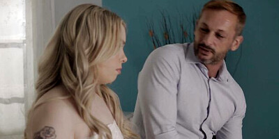 Step daddy sex with femme fatale Dorian Del Isla and Haley Spades from FAMILYxxx