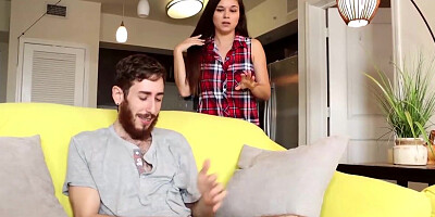 Stepmom is going to make him bust a nut real fast