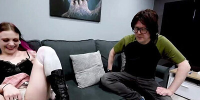Blowjob porn with flawless miss from Nerd Pervert