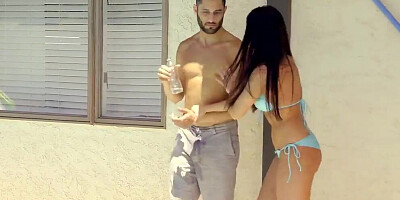 Momsteachsex - Stepmom And Daughter Compete For Pool Boy'S Dick - S6:E10 (Aspen Reign, Adria Rae)