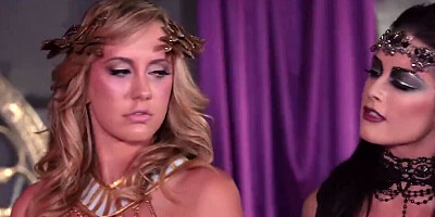 Twisted cosplay fuckfest showing Aria Alexander cumming