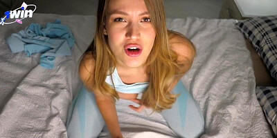 Jerked off to her sister's husband while she was in the shower. POV JOI VIRTUAL SEX