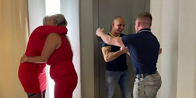 Angel Wicky foursome mega boobs heaven