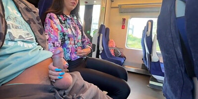 A stranger showed me his dick on the train and I sucked in public
