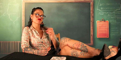 Femdom Hot Milf Teacher will give you a Lesson for being a Bad boy in her class - May Contest